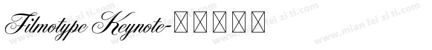 Filmotype Keynote字体转换